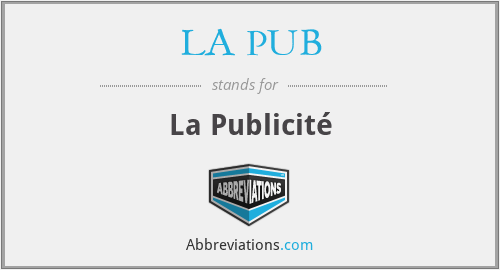 What does LA PUB stand for?